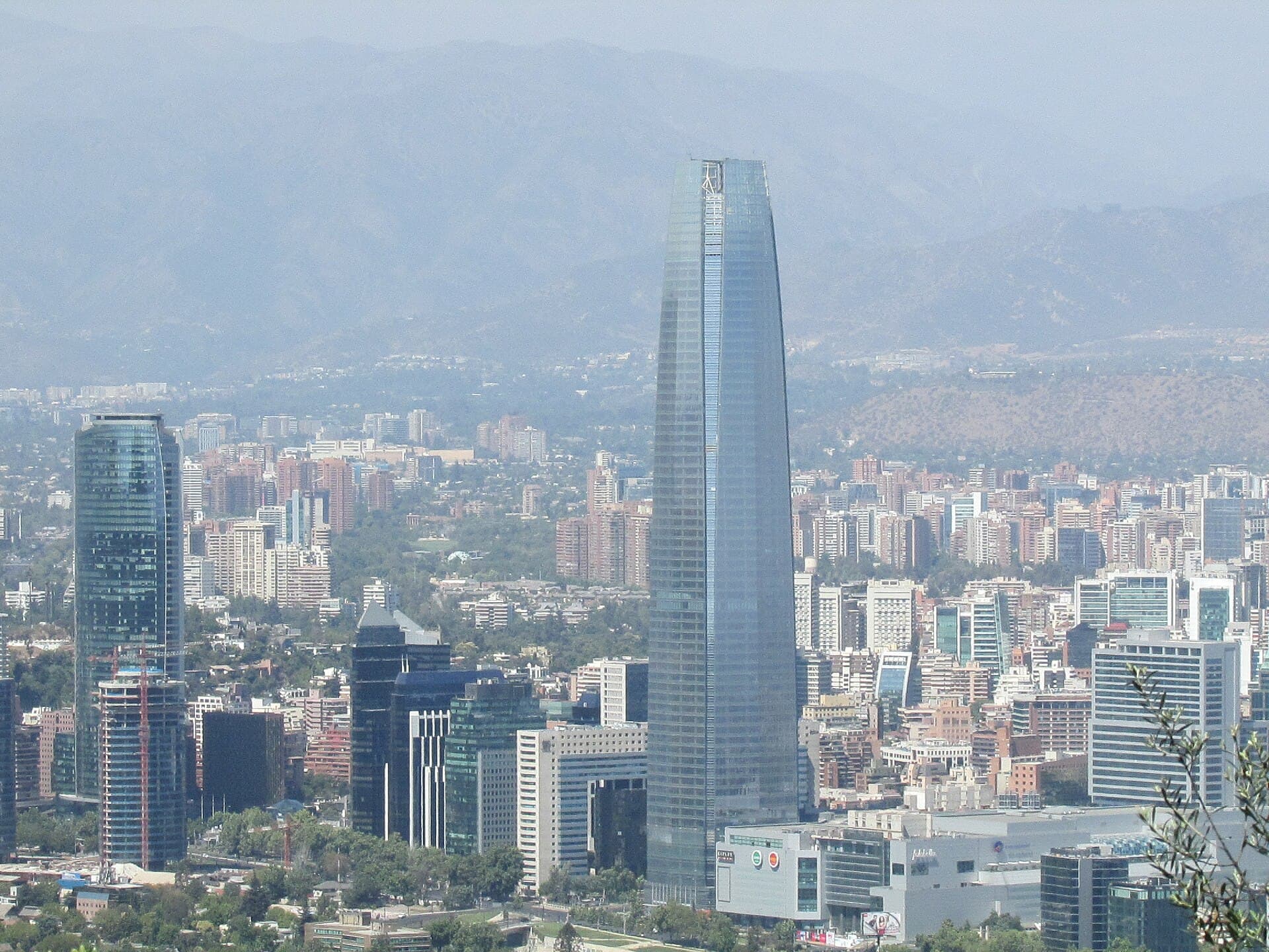 Skyline view of Santiago, Chile